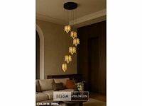 Led hanglamp – b063/6 – 3000k – warm wit – ø350 mm – in hoogte verstelbaar – zilver - afbeelding 4 van  6