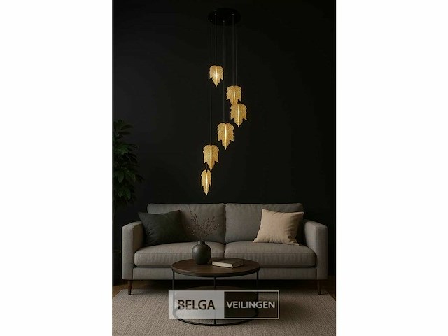 Led hanglamp – b063/6 – 3000k – warm wit – ø350 mm – in hoogte verstelbaar – zilver - afbeelding 5 van  6