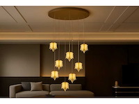 Led hanglamp – b063/8 – 3000k – warm wit – ø400 mm – in hoogte verstelbaar – zilver - afbeelding 1 van  4