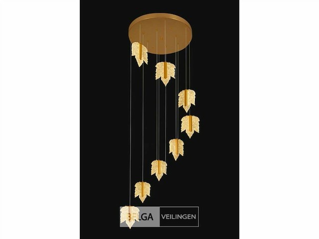Led hanglamp – b063/8 – 3000k – warm wit – ø400 mm – in hoogte verstelbaar – zilver - afbeelding 4 van  5