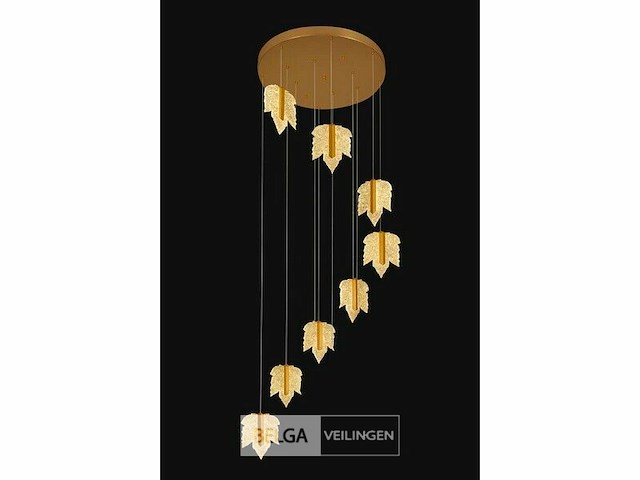 Led hanglamp – b063/8 – 3000k – warm wit – ø400 mm – in hoogte verstelbaar – zilver - afbeelding 4 van  5
