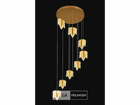 Led hanglamp – b063/8 – 3000k – warm wit – ø400 mm – in hoogte verstelbaar – zilver - afbeelding 4 van  5