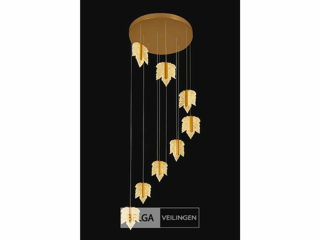 Led hanglamp – b063/8 – 3000k – warm wit – ø400 mm – in hoogte verstelbaar – zilver - afbeelding 4 van  5