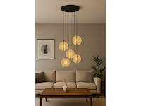 Led hanglamp – b067/5 – 3000k – warm wit – ø350 mm – in hoogte verstelbaar – zilver - afbeelding 2 van  4