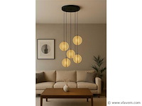 Led hanglamp – b067/5 – 3000k – warm wit – ø350 mm – in hoogte verstelbaar – zilver - afbeelding 2 van  4