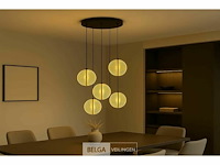 Led hanglamp – b067/5 – 3000k – warm wit – ø350 mm – in hoogte verstelbaar – zilver - afbeelding 2 van  5