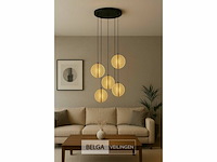 Led hanglamp – b067/5 – 3000k – warm wit – ø350 mm – in hoogte verstelbaar – zilver - afbeelding 3 van  5