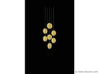 Led hanglamp – b067/7 – 3000k – warm wit – ø400 mm – in hoogte verstelbaar – zilver - afbeelding 3 van  4