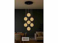 Led hanglamp – b067/7 – 3000k – warm wit – ø400 mm – in hoogte verstelbaar – zilver - afbeelding 3 van  5