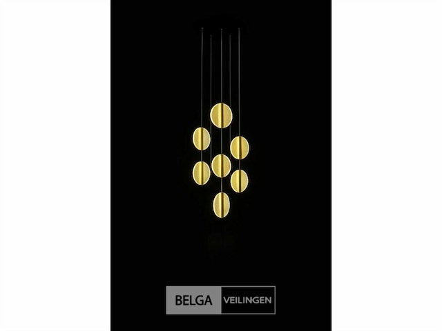 Led hanglamp – b067/7 – 3000k – warm wit – ø400 mm – in hoogte verstelbaar – zilver - afbeelding 4 van  5