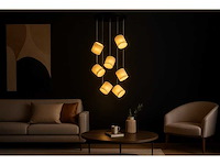 Led hanglamp – b068/7 – 3000k – warm wit – ø400 mm – in hoogte verstelbaar – zilver - afbeelding 1 van  5