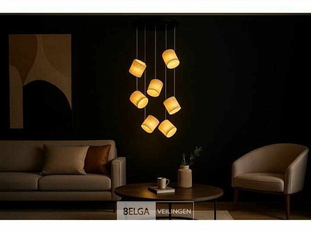 Led hanglamp – b068/7 – 3000k – warm wit – ø400 mm – in hoogte verstelbaar – zilver - afbeelding 2 van  5