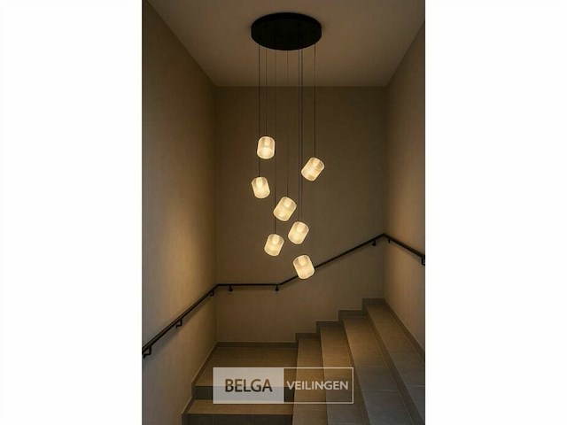 Led hanglamp – b068/7 – 3000k – warm wit – ø400 mm – in hoogte verstelbaar – zilver - afbeelding 5 van  5