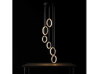 Led hanglamp – b069/6 – 3000k – warm wit – ø350 mm – in hoogte verstelbaar – zilver - afbeelding 5 van  5