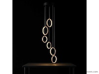 Led hanglamp – b069/6 – 3000k – warm wit – ø350 mm – in hoogte verstelbaar – zilver - afbeelding 4 van  4