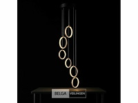 Led hanglamp – b069/6 – 3000k – warm wit – ø350 mm – in hoogte verstelbaar – zilver - afbeelding 5 van  5