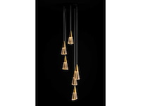 Led hanglamp – b073/6 – 3000k – warm wit – ø350 mm – in hoogte verstelbaar – zilver - afbeelding 3 van  3