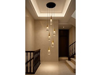 Led hanglamp – b073/6 – 3000k – warm wit – ø350 mm – in hoogte verstelbaar – zilver - afbeelding 2 van  2