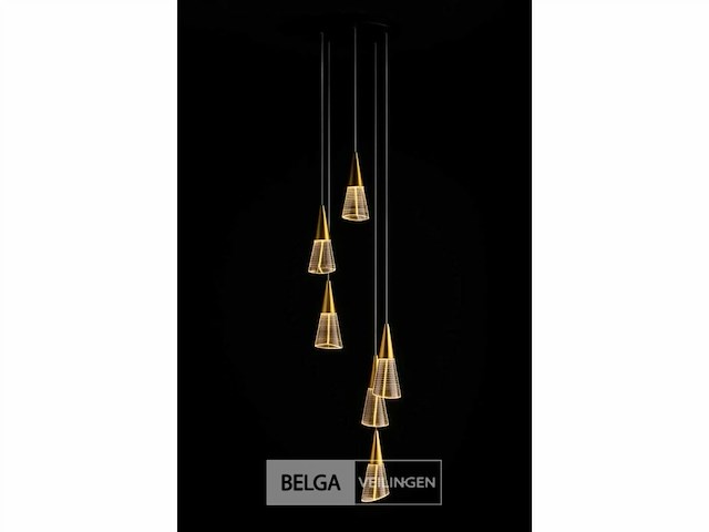 Led hanglamp – b073/6 – 3000k – warm wit – ø350 mm – in hoogte verstelbaar – zilver - afbeelding 5 van  5