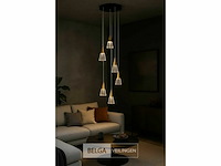 Led hanglamp – b073/6 – 3000k – warm wit – ø350 mm – in hoogte verstelbaar – zilver - afbeelding 3 van  5