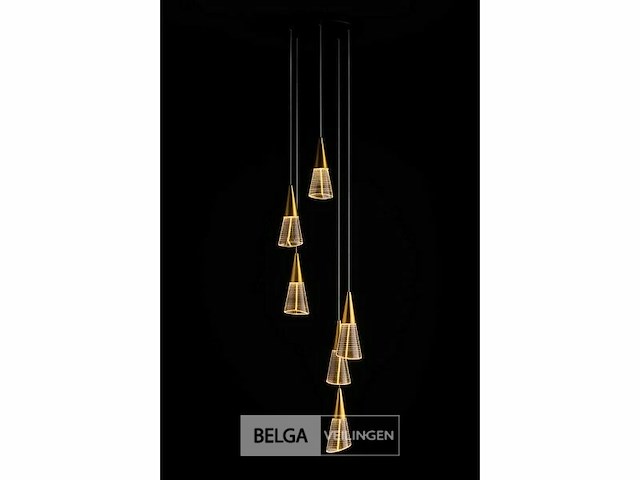 Led hanglamp – b073/6 – 3000k – warm wit – ø350 mm – in hoogte verstelbaar – zilver - afbeelding 5 van  5