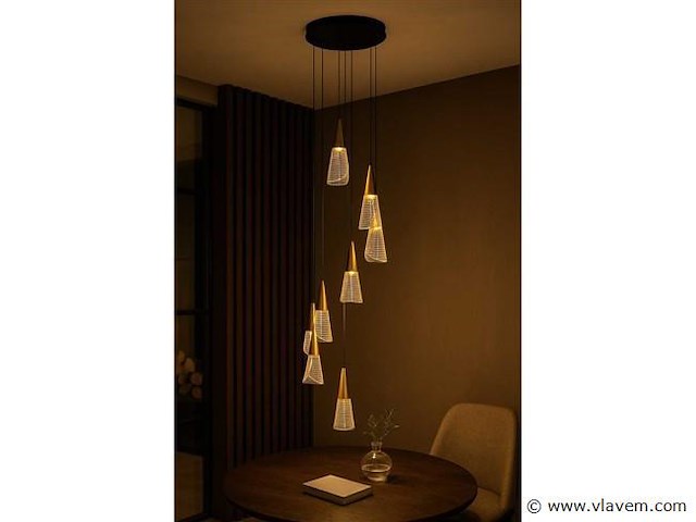 Led hanglamp – b073/8 – 3000k – warm wit - afbeelding 2 van  3