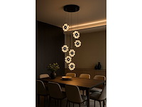 Led hanglamp – b074/6 – 3000k – warm wit – ø350 mm – in hoogte verstelbaar – zilver - afbeelding 2 van  4