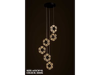 Led hanglamp – b074/6 – 3000k – warm wit – ø350 mm – in hoogte verstelbaar – zilver - afbeelding 4 van  4