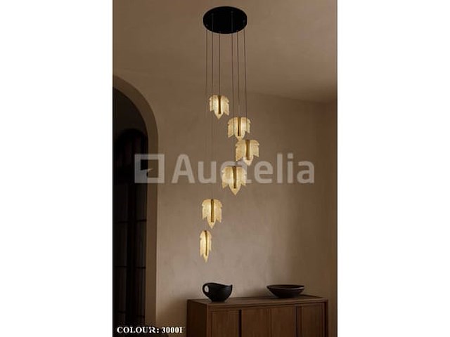 Led hanglamp design – 3000k warm wit – in hoogte verstelbaar – b063/6 - afbeelding 1 van  5