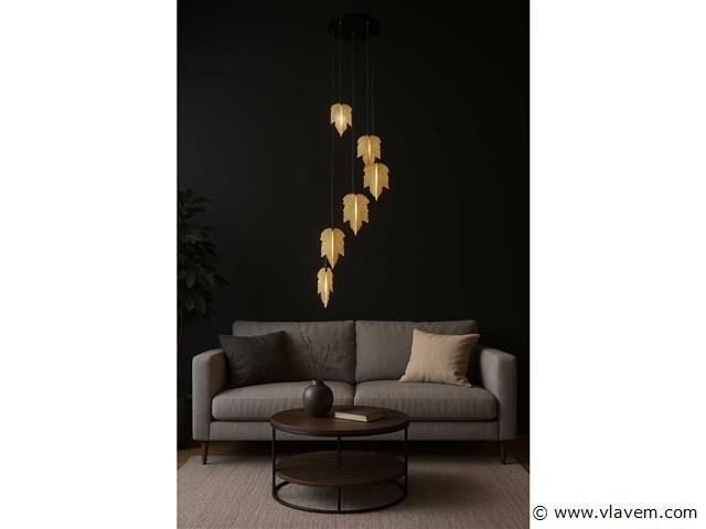 Led hanglamp design – 3000k warm wit – in hoogte verstelbaar – b063/6 - afbeelding 4 van  5
