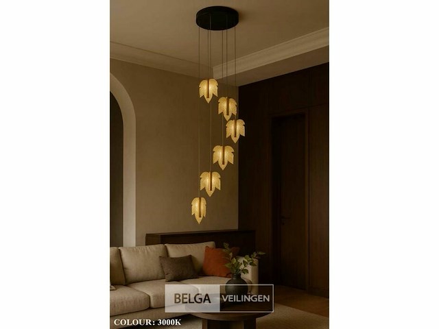 Led hanglamp design – 3000k warm wit – in hoogte verstelbaar – b063/6 - afbeelding 4 van  6