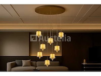 Led hanglamp design – 3000k warm wit – in hoogte verstelbaar – b063/8 - afbeelding 3 van  4
