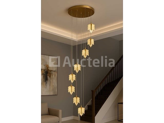 Led hanglamp design – 3000k warm wit – in hoogte verstelbaar – b063/8 - afbeelding 4 van  4