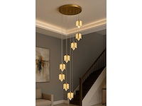 Led hanglamp design – 3000k warm wit – in hoogte verstelbaar – b063/8 - afbeelding 1 van  2