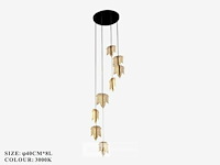 Led hanglamp design – 3000k warm wit – in hoogte verstelbaar – b063/8 - afbeelding 5 van  5