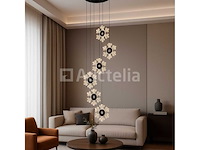 Led hanglamp design – 3000k warm wit – in hoogte verstelbaar – b074/6 - afbeelding 1 van  4
