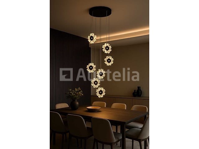 Led hanglamp design – 3000k warm wit – in hoogte verstelbaar – b074/6 - afbeelding 2 van  4