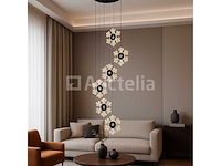 Led hanglamp design – 3000k warm wit – in hoogte verstelbaar – b074/6 - afbeelding 3 van  4
