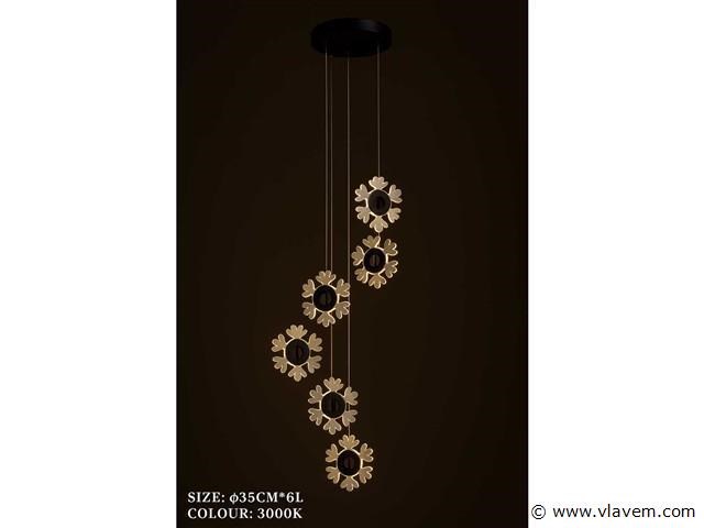 Led hanglamp design – 3000k warm wit – in hoogte verstelbaar – b074/6 - afbeelding 4 van  4