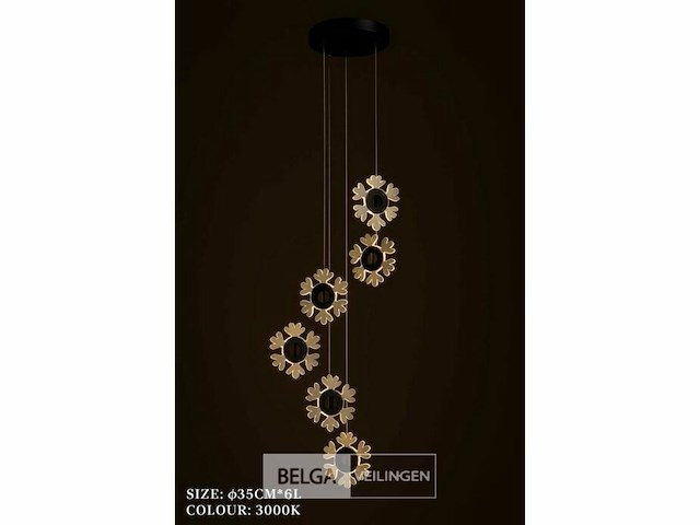 Led hanglamp design – 3000k warm wit – in hoogte verstelbaar – b074/6 - afbeelding 5 van  5