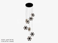 Led hanglamp design – 3000k warm wit – in hoogte verstelbaar – b074/8 - afbeelding 2 van  2