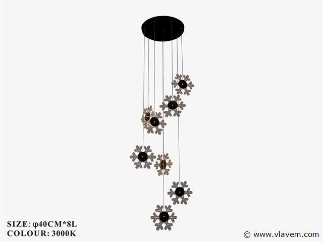 Led hanglamp design – 3000k warm wit – in hoogte verstelbaar – b074/8 - afbeelding 2 van  2
