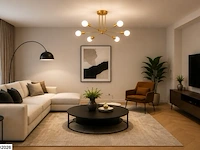 Led hanglamp max 18w – 6x e27 – goud – 600x250mm – ip20 – lorenzo-6 - afbeelding 4 van  6