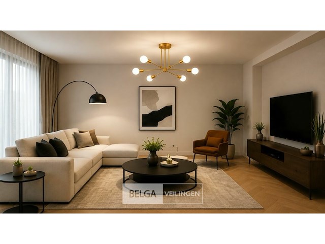 Led hanglamp max 18w – 6x e27 – goud – 600x250mm – ip20 – lorenzo-6 - afbeelding 4 van  6