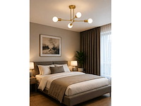 Led hanglamp max 18w – e27 – goud – 520x250mm – ip20 – lorenzo-4 - afbeelding 2 van  4