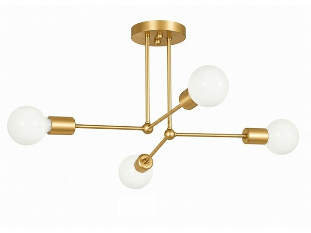 Led hanglamp max 18w – e27 – goud – 520x250mm – ip20 – lorenzo-4 - afbeelding 3 van  6