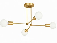 Led hanglamp max 18w – e27 – goud – 520x250mm – ip20 – lorenzo-4 - afbeelding 3 van  6
