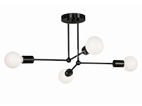 Led hanglamp max 18w – e27 – zwart – 520x250mm – ip20 – lorenzo-4 - afbeelding 4 van  5