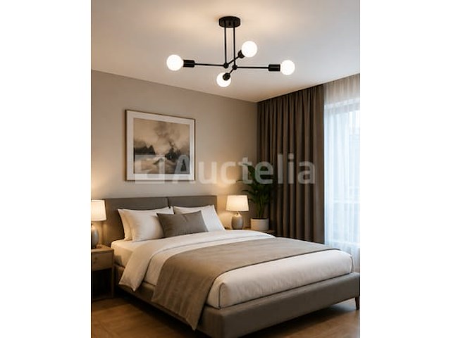 Led hanglamp max 18w – e27 – zwart – 520x250mm – ip20 – lorenzo-4 - afbeelding 5 van  5