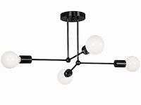 Led hanglamp max 18w – e27 – zwart – 520x250mm – ip20 – lorenzo-4 - afbeelding 5 van  5